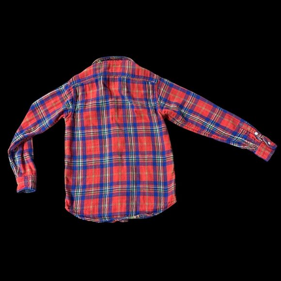 Polo Ralph Lauren XS Plaid Flannel Shirt Womens Relaxed Fit Cotton Fall Wardrobe - Picture 3 of 11